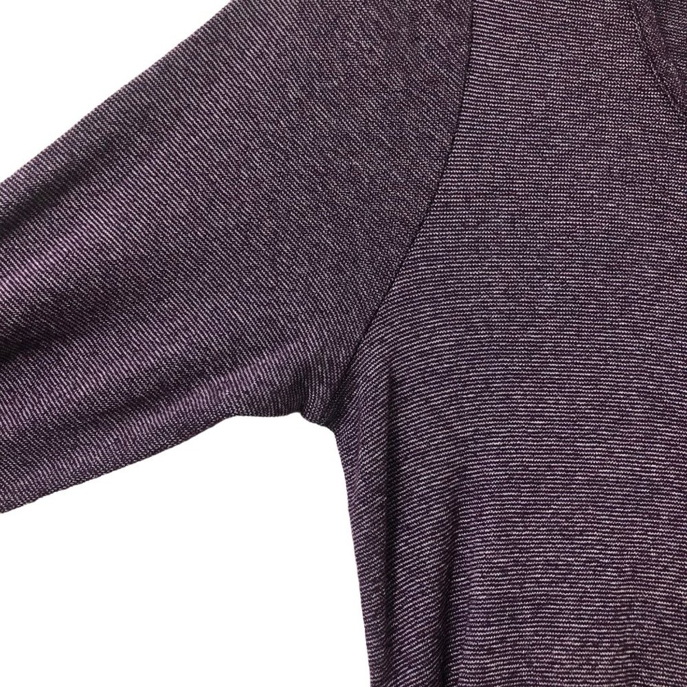 Michael Stars Maternity Womens Purple Stripe Long Sleeve Knit Tunic Dress 0